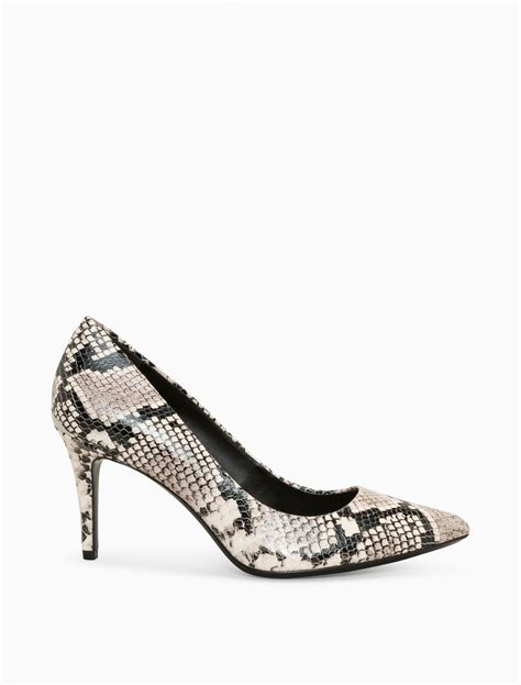 calvin klein snakeskin pumps